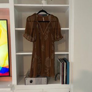 Free people short sleeve mini dress